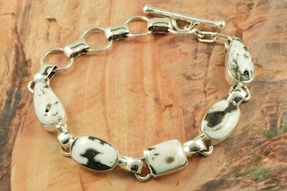 White sale buffalo bracelet